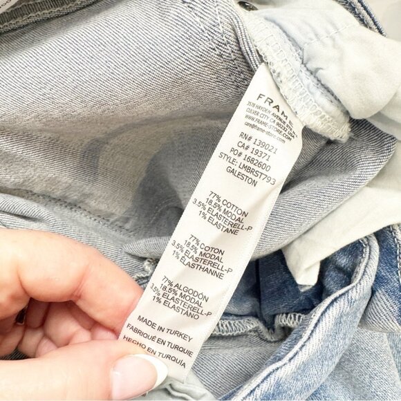NWT Frame Denim Le Mini Boot Cut Raw Slit Galeston size 30 - Picture 16 of 16